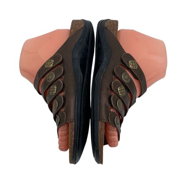 Dansko Janie Slide Sandals Leather Size EU 38/US 7.5-8 (HF1) - Picture 7 of 12